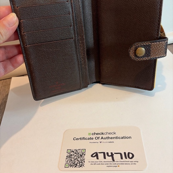 Authentic Louis Vuitton Damier Ebene French Purse Wallet - Picture 4 of 9